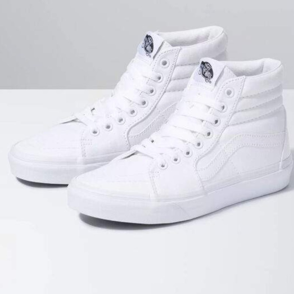 VANS Canvas Sk8-Hi True White Shoes